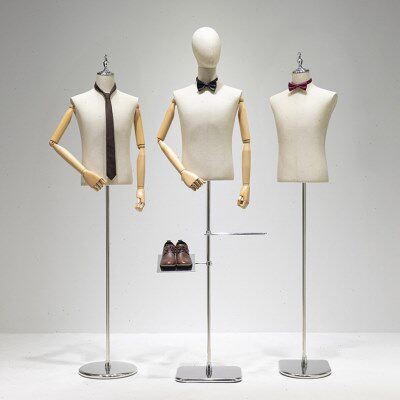 档模特半身服装店橱窗道具西装人台全身假人体装模特展示架