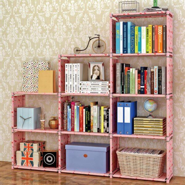 简易落地儿童学生组合收纳柜子省空间多层家用存储置物小型书架,收纳整理,书桌收纳置物架,淘宝优惠券,粉丝福利购,淘宝优惠卷