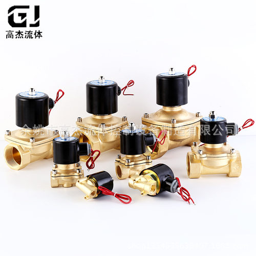 2W200-20 6分两位两通 水阀气阀黄铜常闭内螺纹电磁阀