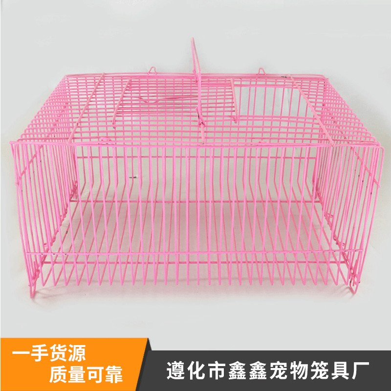 大小枕半圆笼套圈笼铁丝简易鸟笼仓鼠笼兔笼加粗宠物运输笼子