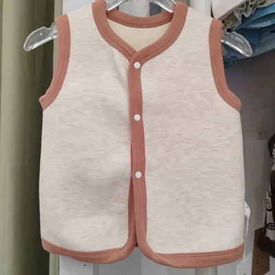 现货90-120尺码男女童加绒马甲春秋冬款儿童复合绒无骨净色背心