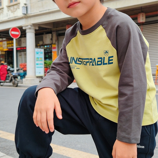 110-150码2026儿童春季新款上衣中大童装男孩春季长袖打底衫