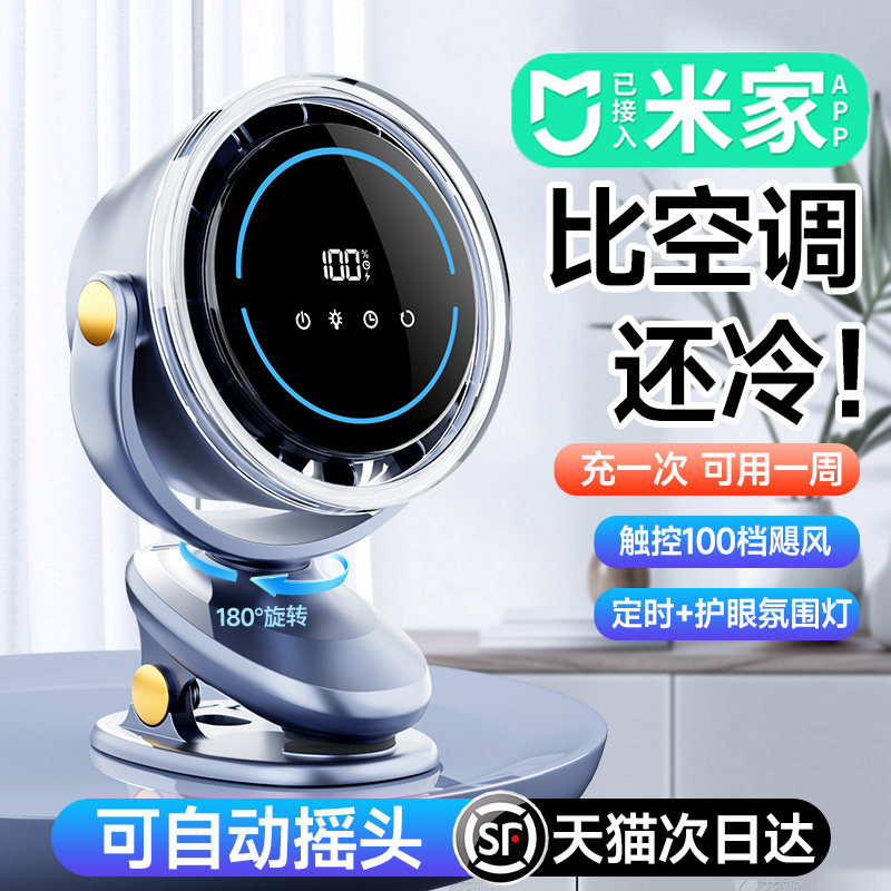 已接入米家APP】自动摇头空调扇