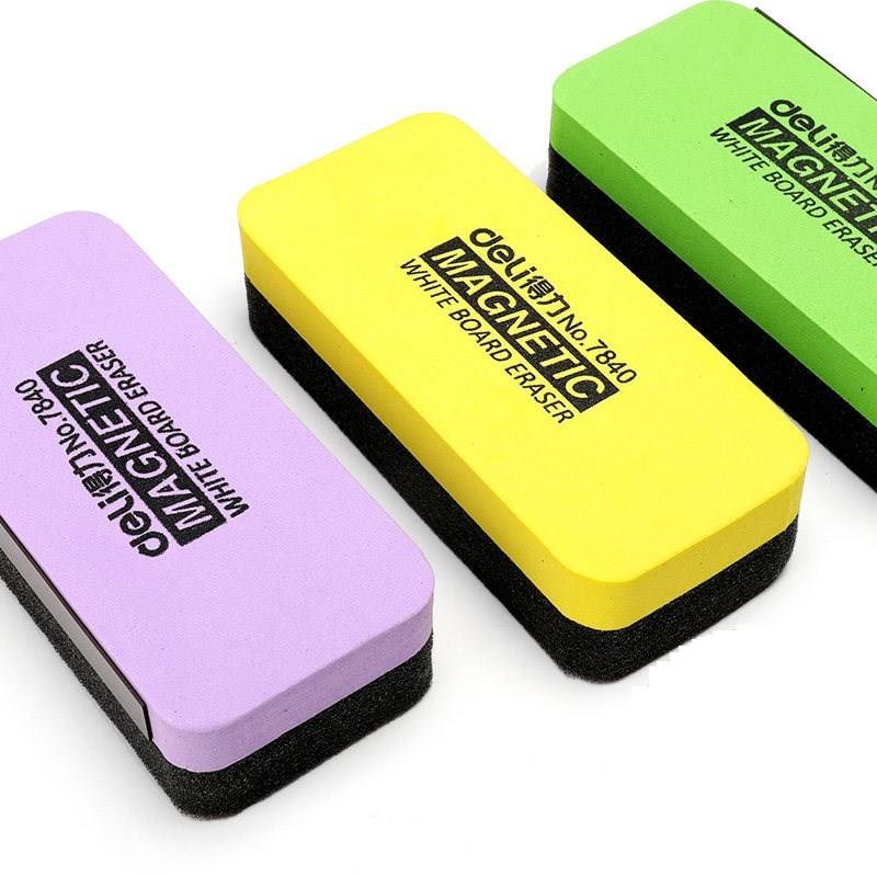 3Pcs Magnetic White Board Eraser Drywipe MarPker Cleaner Abs