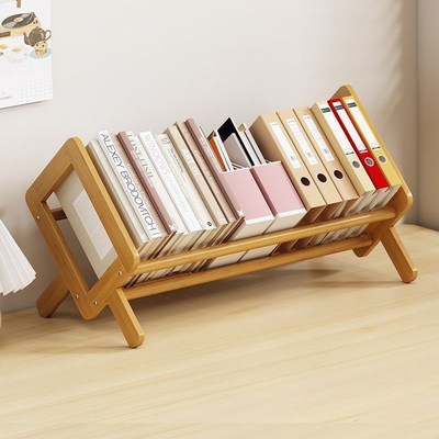 Small desktkop bookshelf home desk storage rack