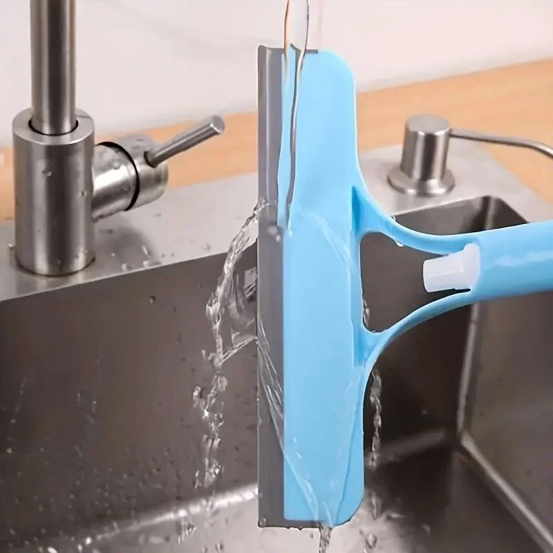 3-ina-1 Silicone Shower Squeegee Wiper Hand-held Spray Windo
