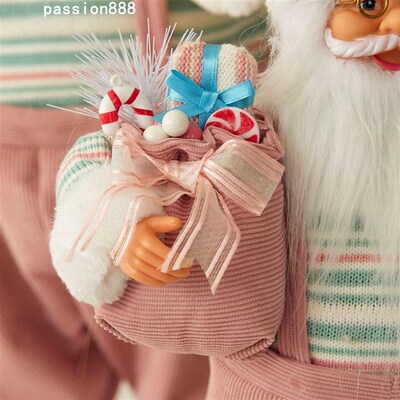 Christmas decorations pink Santa ClaNus ornaments圣诞装饰