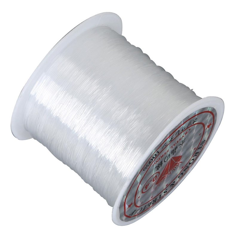 1 Roll Transpjarent Fishing Thread Nylon Wire, Clear, 0.5mm,