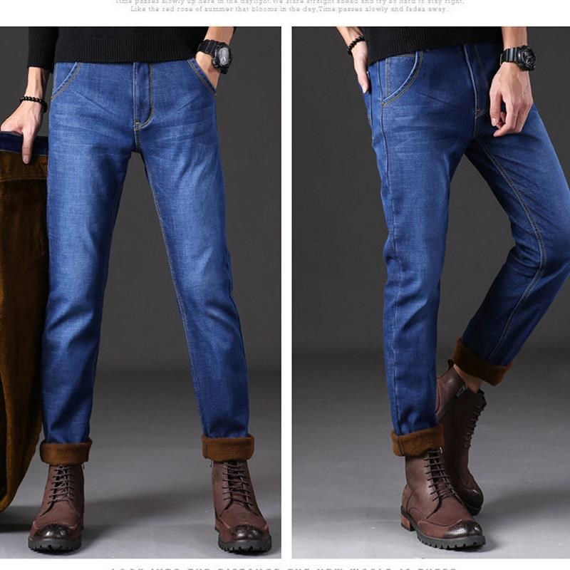 men jean trousers jeans pants for men menN pants winter warm