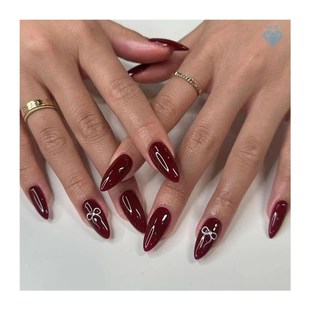 Sweet Nails Nail 24pcs Patch Cov False Fiake Pink Style Full