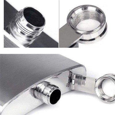 8Oz Pocket Hip lFlask Alcohol Bottle Travel Engraved Wine Dr