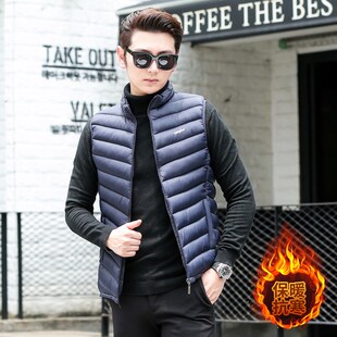 男款马夹秋冬季羽绒棉马甲男士休闲保暖轻薄韩版时尚修身外穿背心