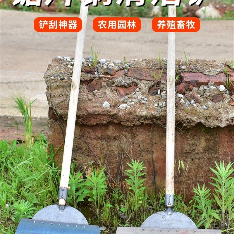 农用工具畜牧养殖鸡粪铲清洁铲鸡粪铲子家用猪粪清理推铲全钢铁铲