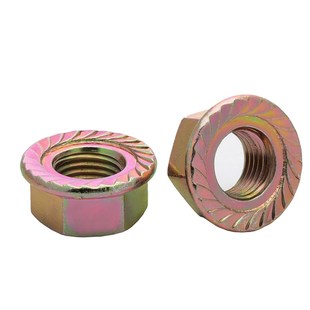 镀锌六角法兰螺母 带齿防滑螺帽M3M4M5M6M8M10M12