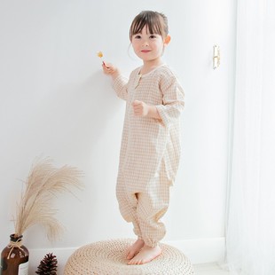 糖糖正正婴儿睡袋纱布薄款宝宝分腿防踢被夏季空调房男女睡袋