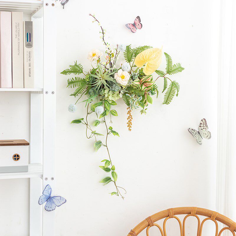 阿楹 客厅电视沙发背景r墙装饰花绿植摆件过道隔断半墙卫生间壁挂