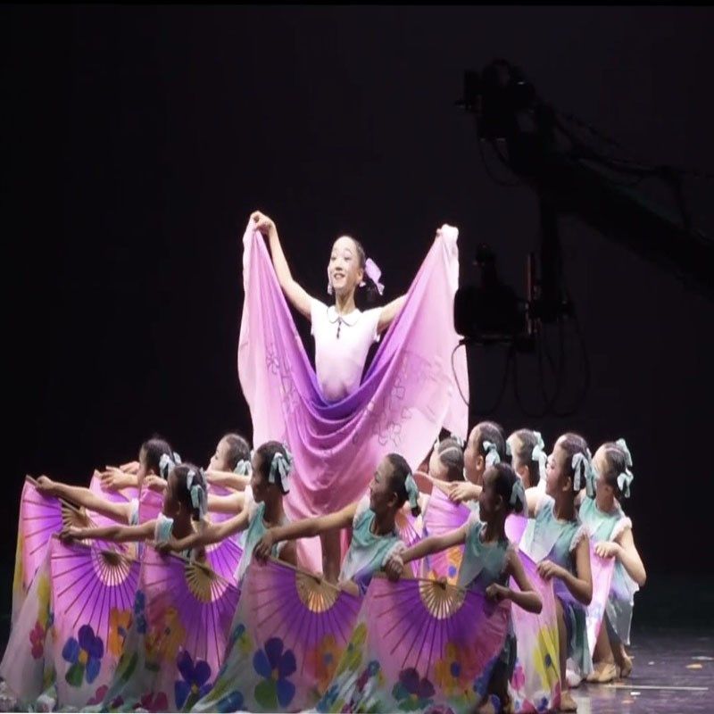 第十一届小荷风采妈妈的花摆裙儿童舞蹈演出服装扇子道具表演女,童装/婴儿装/亲子装,儿童演出服,淘宝优惠券,粉丝福利购,淘宝优惠卷