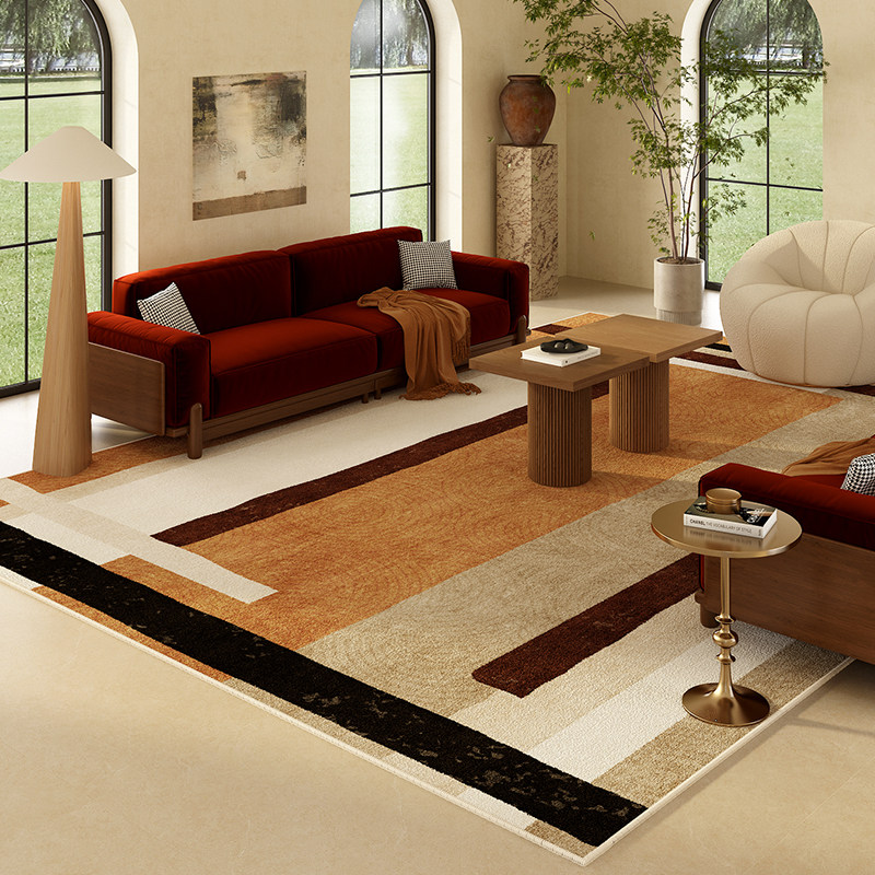 中古风地毯客厅秋冬美拉德房间地垫免打理防水卧室床边毯沙发茶几,居家布艺,地毯,淘宝优惠券,粉丝福利购,淘宝优惠卷