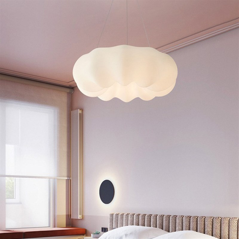 全光谱卧室吸顶灯led护眼南瓜灯吊灯奶油风高级感云朵儿童房灯具