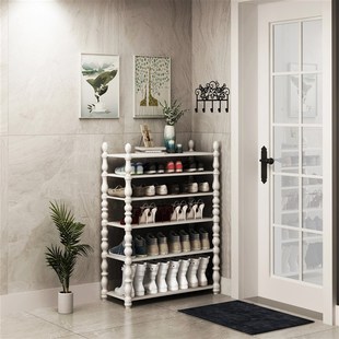 柜北欧 架简易门口室内置物架子好看收纳防尘家用宿舍鞋 美式 实木鞋