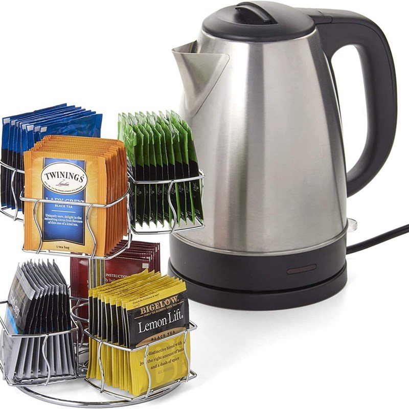 双层台式茶包储物架 咖啡奶茶家庭办公室厨房柜台茶袋收纳整理架