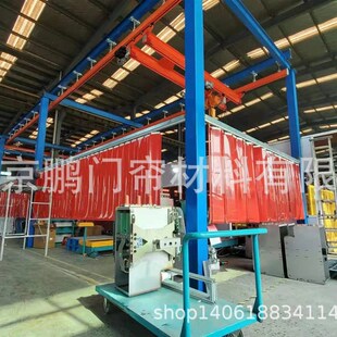 可移动防弧光软帘折叠可推拉式pvc门帘阻燃隔断电焊遮光帘挡光板