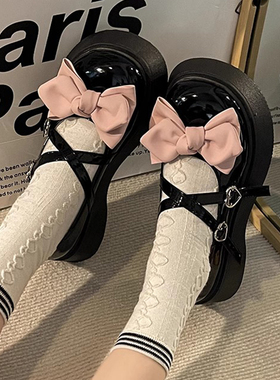 黑色女童皮鞋2024新款夏季大童休闲时尚女孩公主单鞋软底儿童鞋子