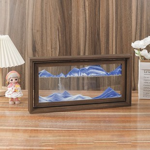 高颜值相框流沙画摆件轻奢精致客厅办公室家居装饰品艺术生日礼物