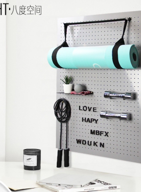样板间书房阳台墙上装饰品挂件墙饰壁挂健身房运动空间陈列摆件