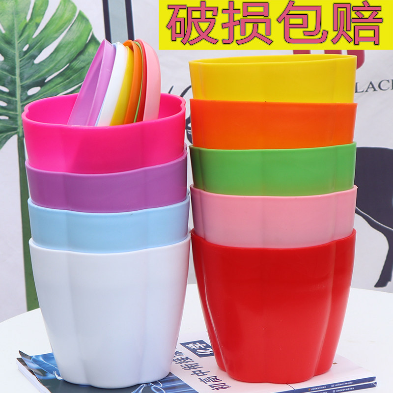 花盆高档环保仿h陶瓷花盆树脂花盆螺纹花瓣花盆多肉塑料花盆送托