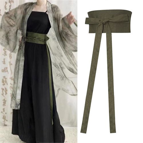 古风汉服超d长3米多腰封 古装直裾马面裙装饰腰带复古纯色质感束