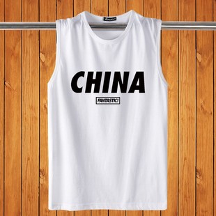 宽肩无袖 运动健身篮球坎肩砍袖 t恤男白色 背心男外穿宽松o夏季 薄款