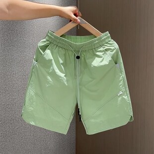 五分裤 百搭沙滩裤 男士 运动休F闲短裤 子中 夏季 宽松透气速干裤 薄款