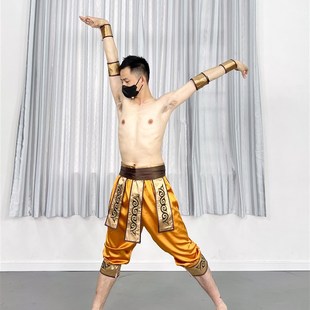 男款 定做组合练习服少数民族演M出服艺考民大北舞新 傣族舞蹈服装