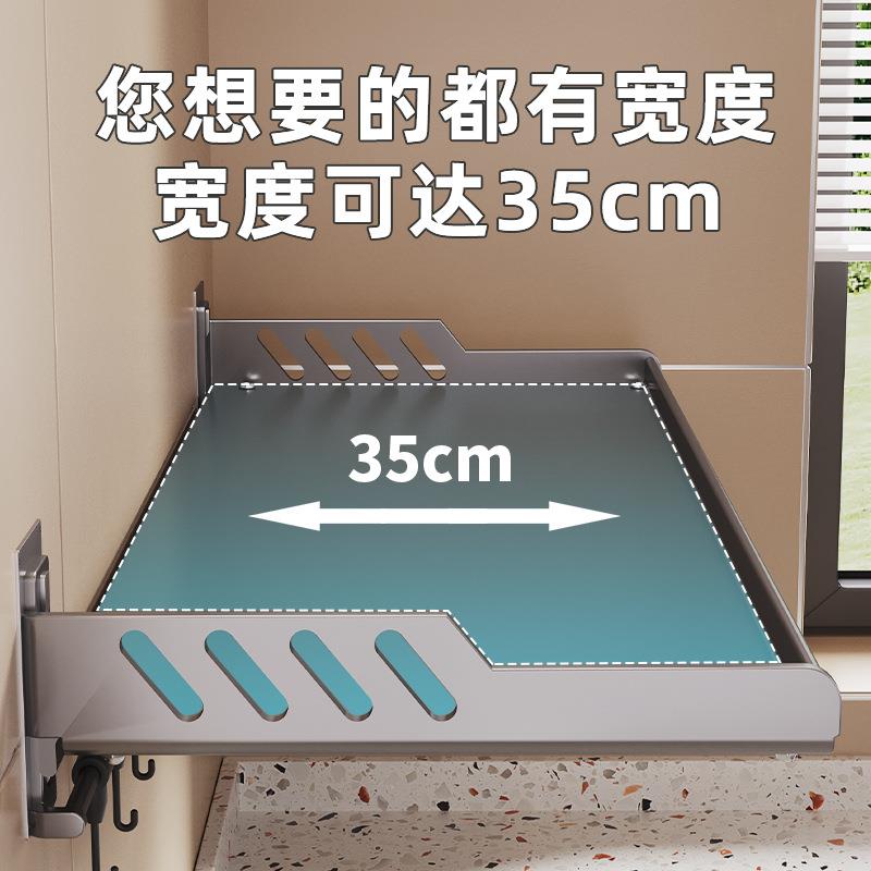 厨房微波炉置物架免打孔挂墙烤箱架子挂墙支架小家电收纳架烤箱架