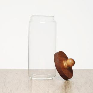 厨房储物五谷杂粮花茶储存罐透明玻璃罐圆珠玻璃收纳罐密封罐