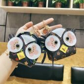 零钱包女ins复古印花迷你口红化妆包2025新款 小巧耳机钥匙挂件包