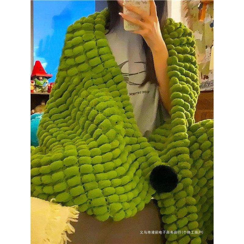 毛毯被子手工编织diy坐垫毯子材料包手织围巾毛线团钩织盖毯新品,纺织面料/辅料/配套,棉花,淘宝优惠券,粉丝福利购,淘宝优惠卷