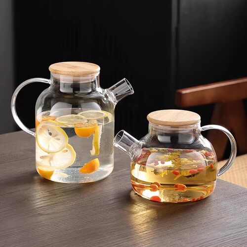 玻璃冷水壶泡茶家用耐高温烧水壶茶壶果茶壶明火电陶炉花茶壶套装