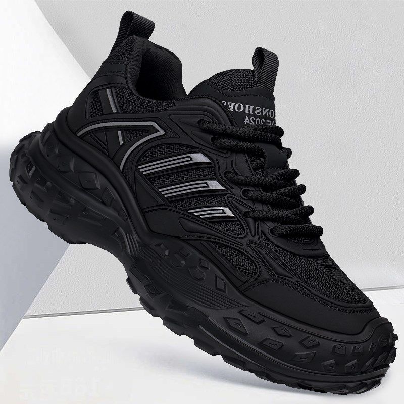 运动鞋男款秋季透气防臭百搭跑步鞋子厚底增高防滑男士休闲老爹鞋,流行男鞋,老爹鞋,淘宝优惠券,粉丝福利购,淘宝优惠卷