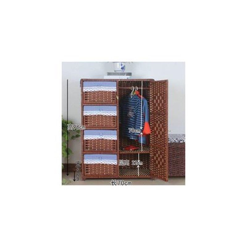 田园宝宝衣柜儿童衣柜收纳柜抽屉式简易衣柜收纳柜子储物柜婴衣橱