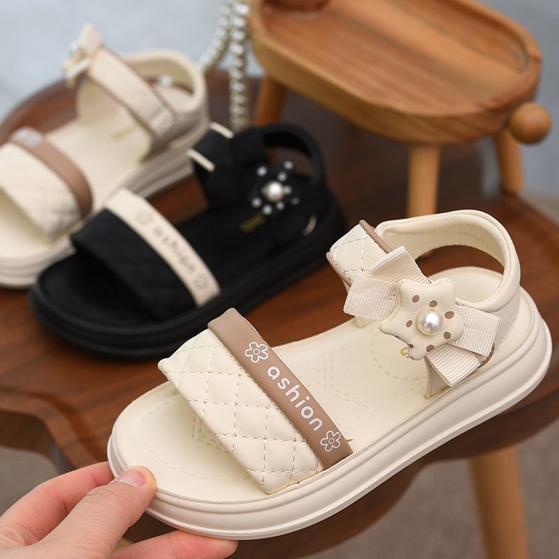 女童凉鞋露趾时尚儿童软底沙滩鞋2025夏季款童鞋轻便夏日女孩鞋子,童鞋/婴儿鞋/亲子鞋,凉鞋,淘宝优惠券,粉丝福利购,淘宝优惠卷