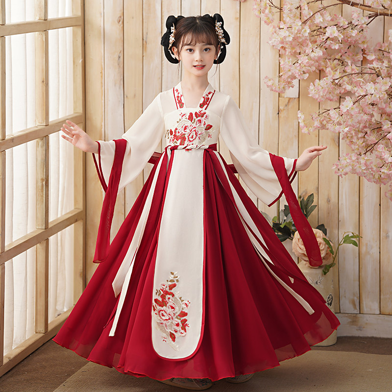 儿童汉服春夏2023新款女童唐装古装超仙中国风长袖小女孩古风夏款,童装/婴儿装/亲子装,唐装,淘宝优惠券,粉丝福利购,淘宝优惠卷