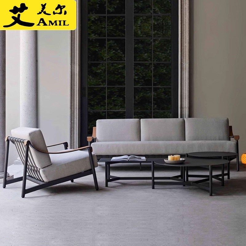 北欧户外藤编休闲沙发组合防水防晒庭院露台别墅酒店沙发家具,住宅家具,户外沙发,淘宝优惠券,粉丝福利购,淘宝优惠卷