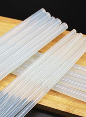 高粘热熔胶棒 7mmm透明胶条11mm白色热溶胶封箱胶家用手工胶枪胶