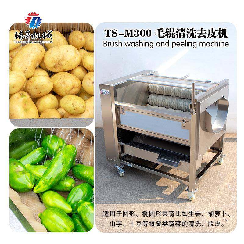 贝类海鲜清洗机土豆红薯山药清洗脱皮机