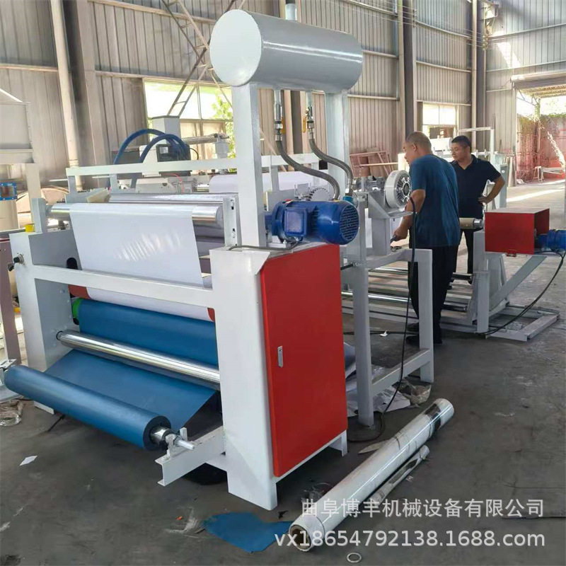 不干胶木植绒离型纸涂胶机无纺布 机器背胶机PVC复合双面胶 饰面