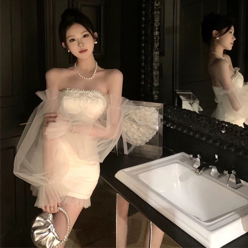 名媛小礼服裙女性感宴会气质显瘦连衣裙