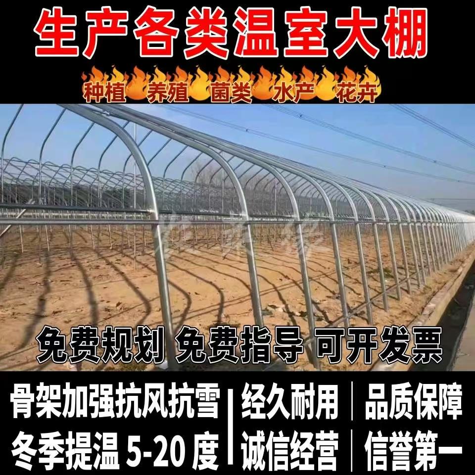 大棚骨架钢管全套定制温室大棚支架拱杆配件养殖种植蔬菜农业用棚