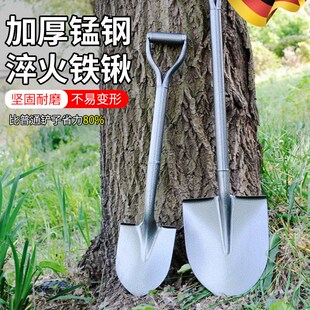铁锹锰钢加厚农用工具户外车载C铲子多功能越野工兵铲园艺翻地